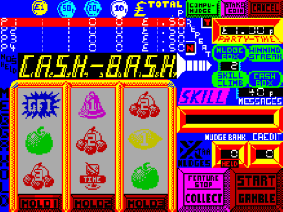 Fruit Machine title screen for ZX Spectrum